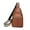 Brown Rivets, variant on Sling Bag for Women Crossbody, Leather Cross Body Fanny Packs for Women, Trendy Chest Bag for Travel and Daily Use