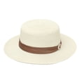 thumbnail image 7 of Fewfanhot Women Wide Brim Straw Boater Hat UPF Sun Protection Foldable Beach Fedora with Rhinestone Buckle Ribbon, 7 of 7