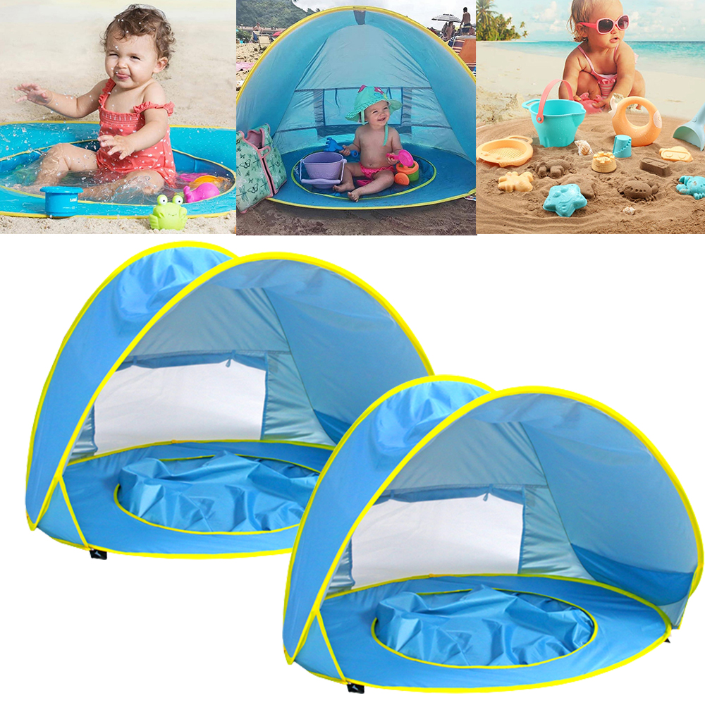 Portable Baby Travel Tent UPF 50+ Infant Sun Shelters Pop Up Folding Travel Bed Mosquito Net