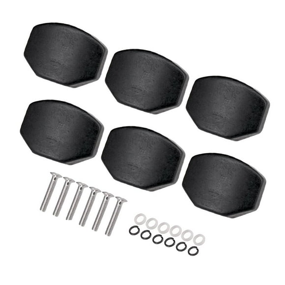 Paquete de 6 Botones de Cabeza de Máquina de Guitarra Universales Yuyangstore Botón de la clavija de afinación de la guitarra