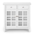 thumbnail image 5 of Simpli Home Acadian 36 inch Wide Solid Wood Transitional Entryway Storage Cabinet in White, 5 of 8