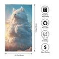 thumbnail image 2 of Pofeuu Cute Cloud Cat Print Hand Towel 27.5" x 16" Soft Absorbent Towel for Bathroom SPA Gym Hotel, 2 of 6