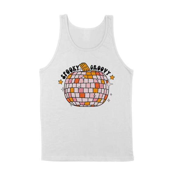 Spooky and Groovy Tank Top Unisex Large White