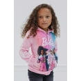 thumbnail image 4 of Barbie Fleece Zip Up Hoodie Toddler to Big Kid, 4 of 5