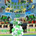 thumbnail image 3 of 68Pcs Farm Green Tractor Party Supplies Tractor Birthday Decorations for John Deere Theme Party Happy Birthday Banner Tractor Garland Cupcake Toppers Balloons for Girls Boys Kids and Baby Shower, 3 of 3