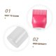 thumbnail image 3 of 3 frascos aplicadores de tinte para el cabello con punta de peine para una aplicación precisa en la raíz. Uso en salones de belleza y en casa., 3 of 5