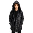 thumbnail image 3 of Tiijoy Boys Cardigan Cape Coat Graphic Halloween Long Jacket, Black, Sizes 13-14, 3 of 3