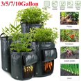thumbnail image 1 of Potato Grow Bag PE Vegetable Onion Plant Bag with Handle Thicken Garden Carrot Taro Peanut Growing Bag Durable Seed Garden Tool7 US GallonGERMANY He Qiyong unisex, 1 of 1
