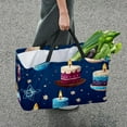 thumbnail image 7 of Hanukkah Large Capacity Reusable Foldable Beach Bag | Oxford Cloth Beach Bag, Laundry Organizer, and Decorative Box, 7 of 7