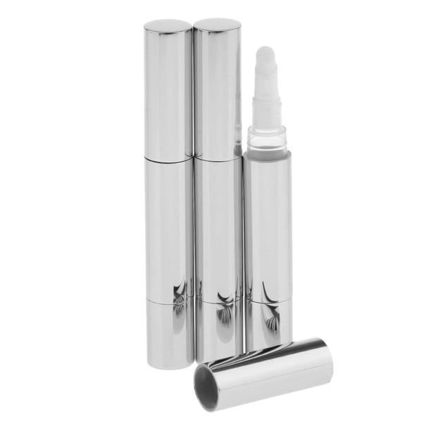 Contenedor de aceite para cutículas, tubo portátil de viaje Premium, bolígrafo giratorio vacío de 5ml, 3 uds. Plata Yuyangstore Vacío Twist Pen