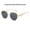 C2, variant on Womens Polygonal Sunglasses Large Rim Metal Frame Sun Glasses for Fashion Travel and Sun Protection Elegant Minimalist