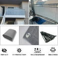 thumbnail image 3 of LOVE STORY 3' x 16' Balcony Privacy Screen Fence Cover Mesh for Deck Patio Porch Railing, Gray, 3 of 7