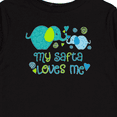 thumbnail image 4 of Inktastic My Safta Loves Me- Cute Elephants Boys or Girls Long Sleeve Toddler T-Shirt, 4 of 5