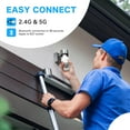 thumbnail image 2 of 2K Light Bulb Security Camera 5G&2.4G Wifi Security Cameras Wireless Outdoor Indoor,360° Bulb Cameras For Home Security Outside Indoor,Motion Detection And Alarm,Two-Way Talk,Color Night Vision(2 Pac, 2 of 3