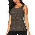 thumbnail image 2 of Uemuo Dinosaur Pattern Workout Tank Tops for Women Breathable Moisture-wicking tank top Sleeveless Running Loose Fit Yoga Tops Active Shirts Sports Gym Exercise, 2 of 9