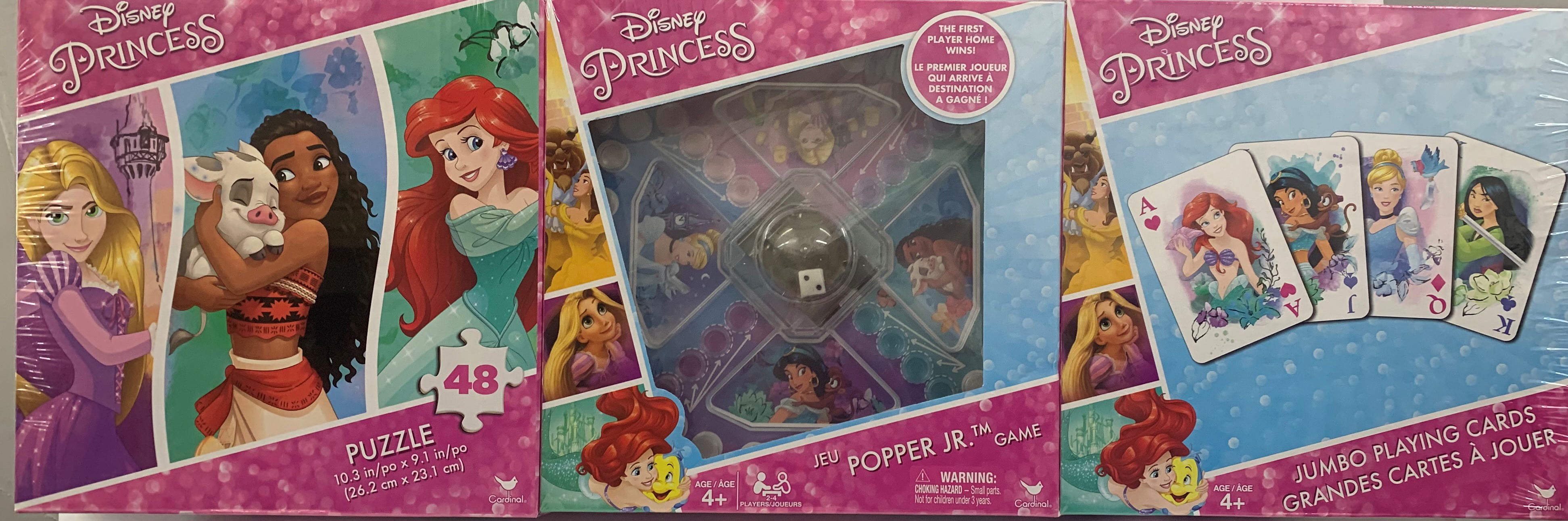 Moana & Ariel Lot of 3 Disney 48 Pc Puzzles Princess Snow White 
