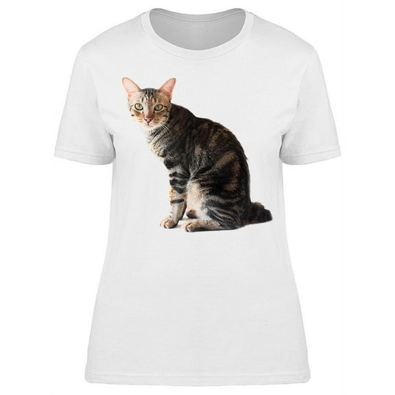 Thai Shorthair Cat Sitting T-Shirt Women -Image by Shutterstock, Female Small