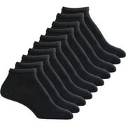 Gildan Ladies Cushioned Sole Comfort Toe Lowcut Socks, 10-pack