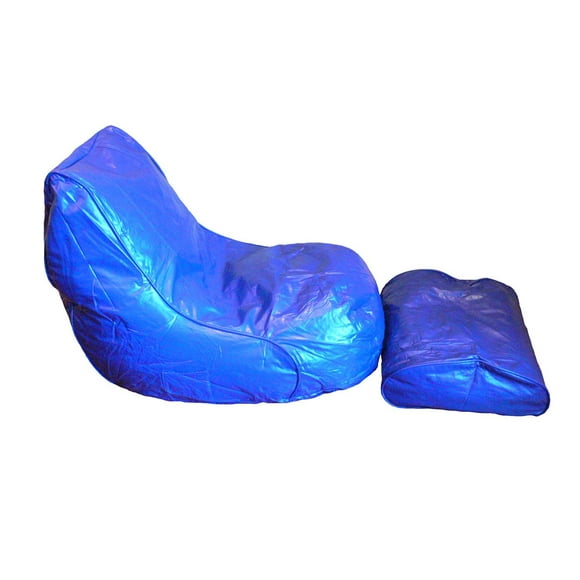 Boscoman Vinyl Bean bag Lounger with Footrest