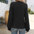 thumbnail image 7 of Perfectbot Womens Long Sleeves Blouse Ribbed Knit Crewneck Tops Fall Trendy Winter Warm Shirts, 7 of 7
