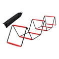 thumbnail image 5 of hengtong Agility Ladder Foldable Staircase Flexible Jumping Hurdles Improves Coordination Red, 5 of 8