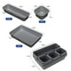 thumbnail image 4 of Juego de 8 cajas de almacenamiento multifuncionales para organizador de cajones, negro, 4 of 7