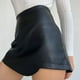 thumbnail image 1 of MKLEKYY Falda Corta de Cintura Alta para Mujer, Estilo Casual, de Cuero Sintético, para Playa, 1 of 4