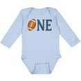 thumbnail image 3 of Inktastic First Birthday Football Theme Boys or Girls Long Sleeve Baby Bodysuit, 3 of 5