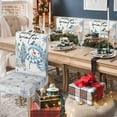 thumbnail image 2 of 4PCS Christmas Dining Chair Covers,Blue Snowman Stretch Removable Washable Slipcover Chair Protector for Dining Room Home Decor, 2 of 6