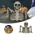 thumbnail image 3 of Olilia Halloween Half-Body Skeleton Decoration, Skeleton Half-Body Doll Desktop Decoration, Halloween Horror Decoration, Gothic Style Home Decoration, Indoor And Outdoor Decoration., 3 of 5