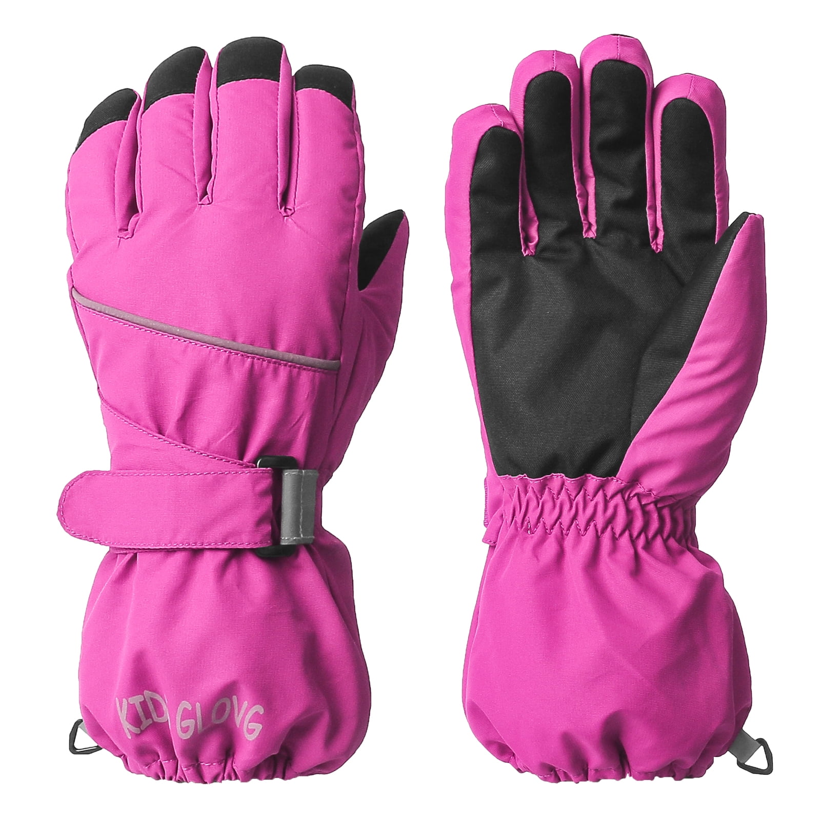 Thinsulate Children's Ski Gloves Warm Winter Gloves Boys Girls for 6-11 Years Running Gloves Windproof Waterproof Cycling Gloves Thermal Gloves Children's Gloves for Skiing Playing