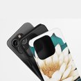 thumbnail image 4 of Lotus Flower for All iPhone Series Tough Phone Case Botanical Art Cream and Teal, 4 of 7