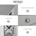 thumbnail image 5 of kleankin Floor Bathroom Storage Rack Standing Cabinet with Shelf Drawers, Grey, 5 of 9