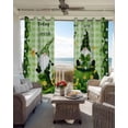 thumbnail image 3 of St. Patrick's Day Blackout Curtains 90 Inch Length 2 Panels Set for Living Room Bedroom, Green Gnomes Shamrock Gold Coin Privacy Window Treatment Thermal Insulated Black Out Drapes 52"x90", 3 of 8