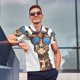 thumbnail image 4 of Fotbe American Giraffe Style Camiseta Polo de Golf para Hombre con Estampado – Camisa Deportiva Transpirable con Cuello Abotonado-XX-Large, 4 of 6
