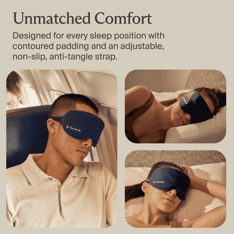 【ワイミ】TherabodySleepMask Therabody SleepMask - Ultra-Comfortable, 100% Blackout Eye