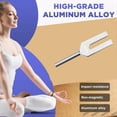 thumbnail image 3 of Juego de DiapasóN de 128 HZ, DiapasóN para Curar Chakras, Terapia de Sonido, Mantener el Cuerpo, la Mente y el EspíRitu en ArmoníA Plata, 3 of 5