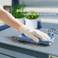 thumbnail image 6 of Outsunny Wooden Potting Bench, Outdoor Potting Table with Storage Cabinet, Storage Shelves, Sink, Water Tap for Backyard, Patio, Balcony, Gray, 6 of 10