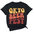 thumbnail image 3 of Fgnfyis Oktoberfest Women's Graphic T Shirts Casual Short Sleeve Tops for Everyday and Party Use Tshirts Shirts for Women Black XXL, 3 of 3
