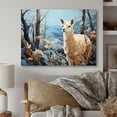 thumbnail image 2 of Designart "Alpaca Blue horizon I" Animals Metal Art Living Room, 2 of 5