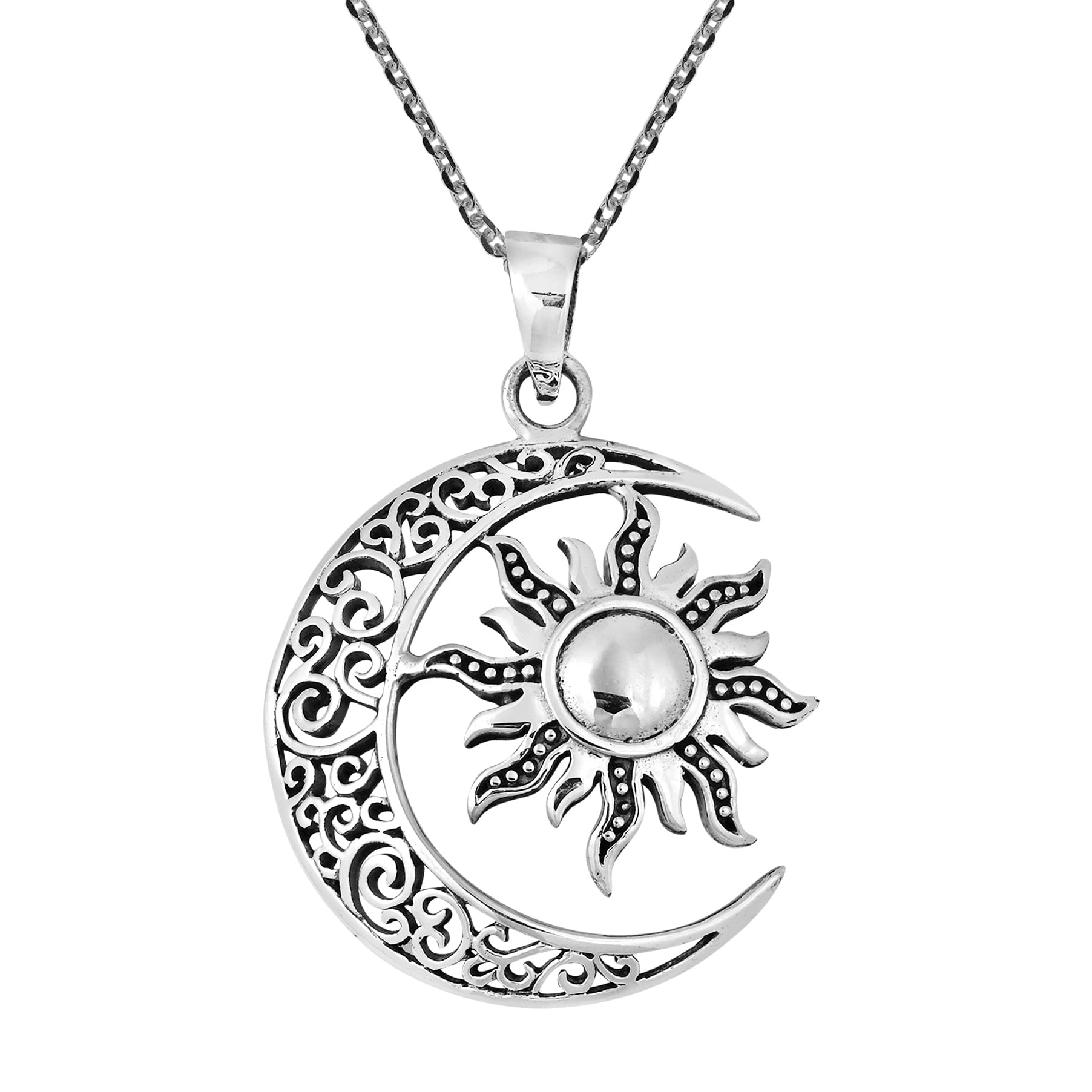Celtic Crescent Moon and Sun Eclipse 