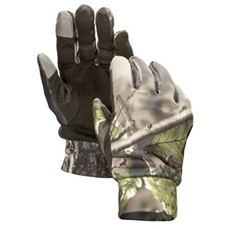 North Mountain Gear Mens Lightweight Camouflage Gloves With Touch Screen Compatible Fingers - Archery Accessories Hunting Outdoors Woodland