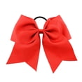 thumbnail image 1 of Large Hair Band Bow Knot Stretchy Accessories Colorful Simple Rubber Decorative Snag Free Ponytail Holder Hairs Rope Elastics Bobbles Seamless Scrunchies Red, 1 of 6