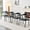 Black PU, variant on Leumius Dining Chairs Set of 4,PU Leather Dining Room Chairs with Cushion Seat and Metal Legs,Modern Minimalist Style Kitchen Chairs for Kitchen Living Room,Easy Assembly,Black PU