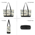 thumbnail image 6 of FORMRS Canvas Laptop Tote Bag for Women with 15.6" Computer Compartments Shoulder Handbag, Snowy Mountains, 6 of 7