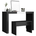 thumbnail image 2 of vidaXL Dressing Stool Black 70x35x45 cm Engineered Wood, 2 of 5