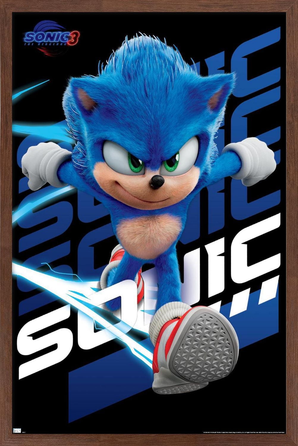 Sonic The Hedgehog 3 - Sonic Wall Poster