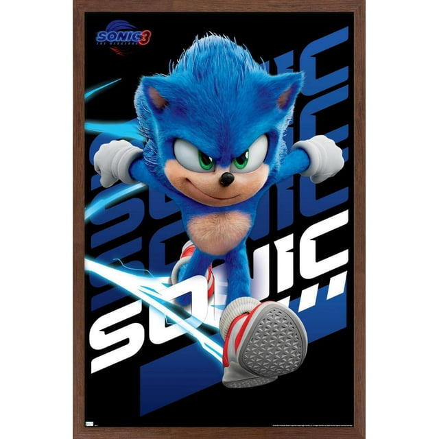 Sonic The Hedgehog 3 - Sonic Wall Poster, 22.375" x 34"