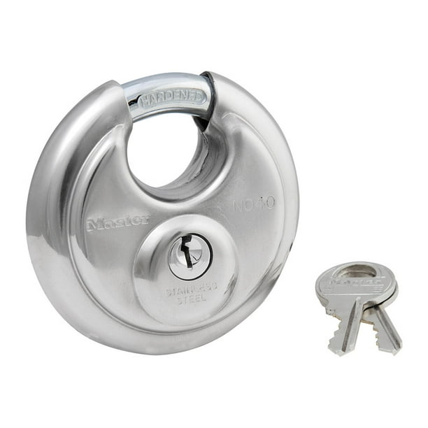 Master Lock 23/4" W Stainless Steel 4Pin Cylinder Disk Padlock 1 pk