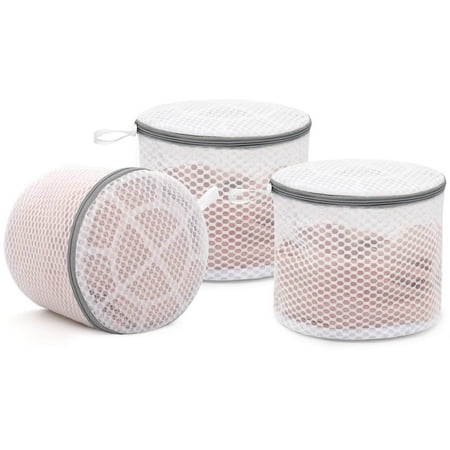 

3Pcs Durable Honeycomb Mesh Laundry Bags for Delicates Lingerie Wash Bag 6 x 7 Inches